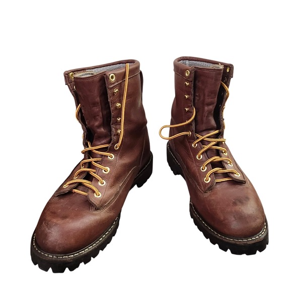 Whites Hathorn Explorer Leather Work Boots Mens Brown Logger Lace Up Sz8EE Boots - Picture 1 of 11